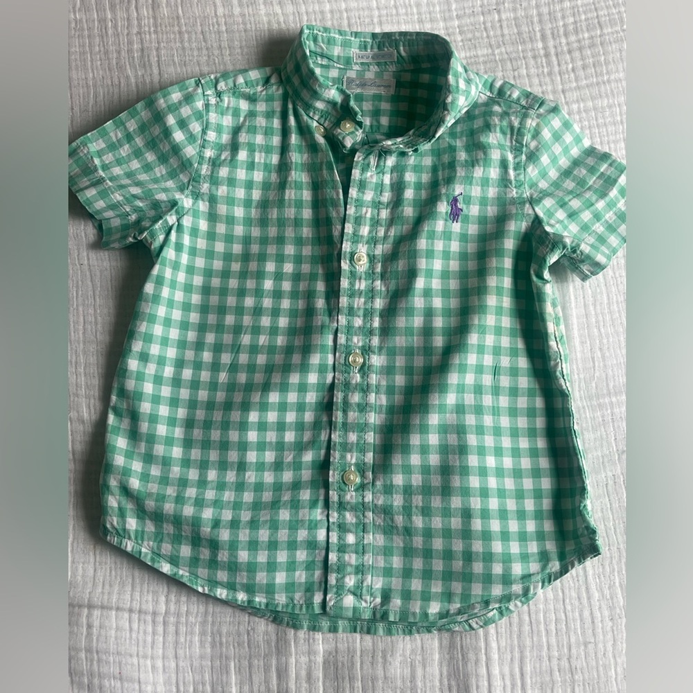 Ralph Lauren | Mint Green Plaid Shirt